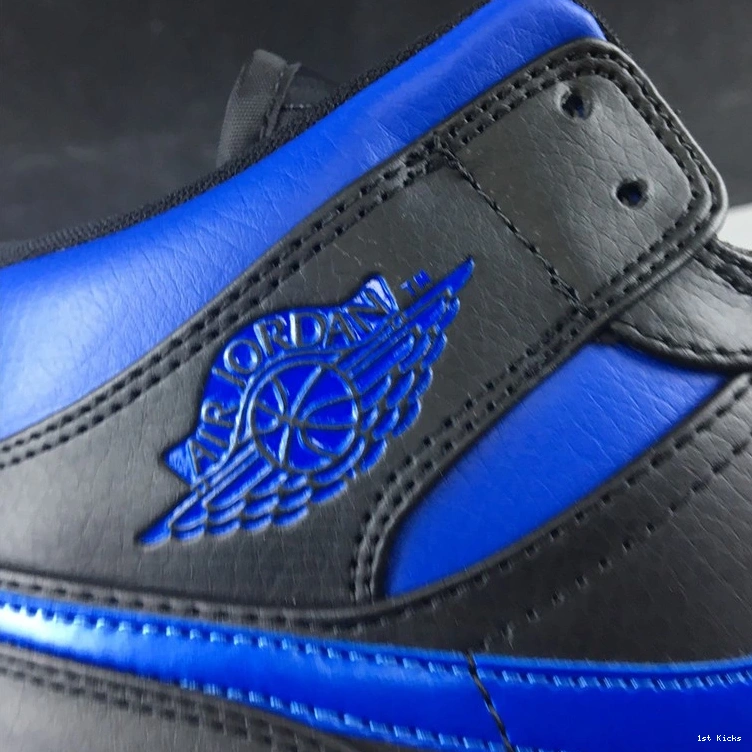 Royal Black Air Jordan Blue Mid 554724-068 1 1023